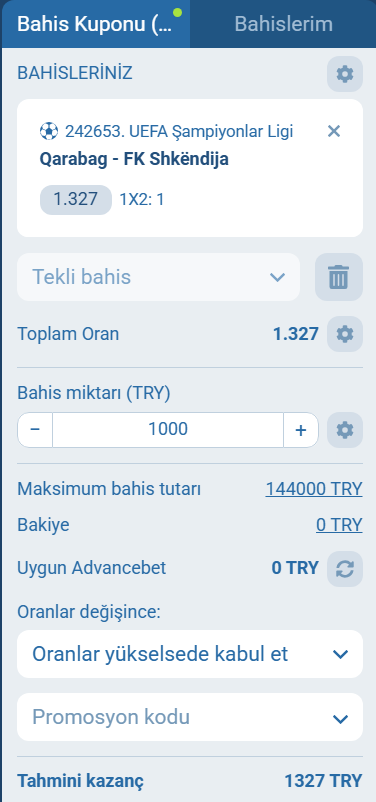 1xbet’te nasıl bahis yapılır