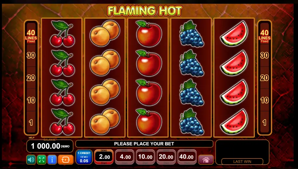 Flaming Hot slot oyunu
