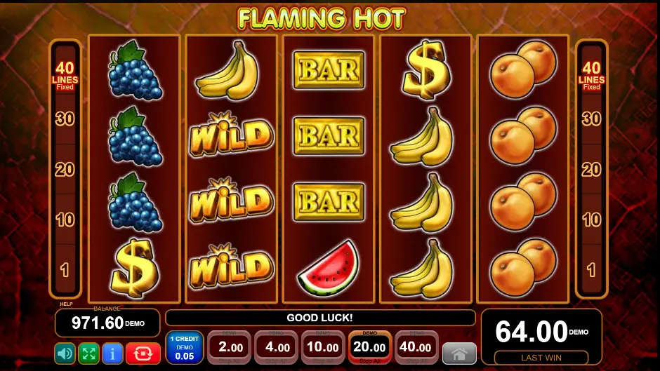 flaming hot slot demo