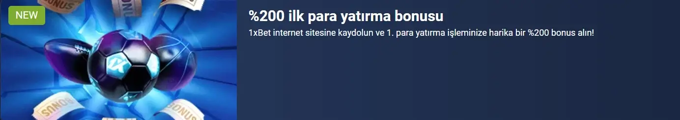 1xBet ilk para yatırma bonusu